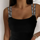 Ladies' Solid Color Sleeveless Tank Top – Fashionable, Elegant, and Timelessly Versatile