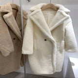 Coat Women's Wool Fur Profile Mid-Length Faux Fur-1