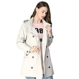 Women's Double-Breasted Trench Coat-1