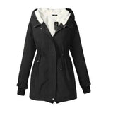 women's warm jacket-Black-1
