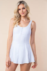 White Birch Sleeveless Performance Knit Swim Dress-5