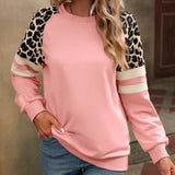 Leopard Print Raglan Sweatshirt