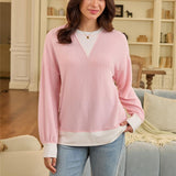 Color Block Crewneck Sweatshirt