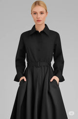 Vestido solto Feminino Elástico Cintura Alta Show Temperamento Fino