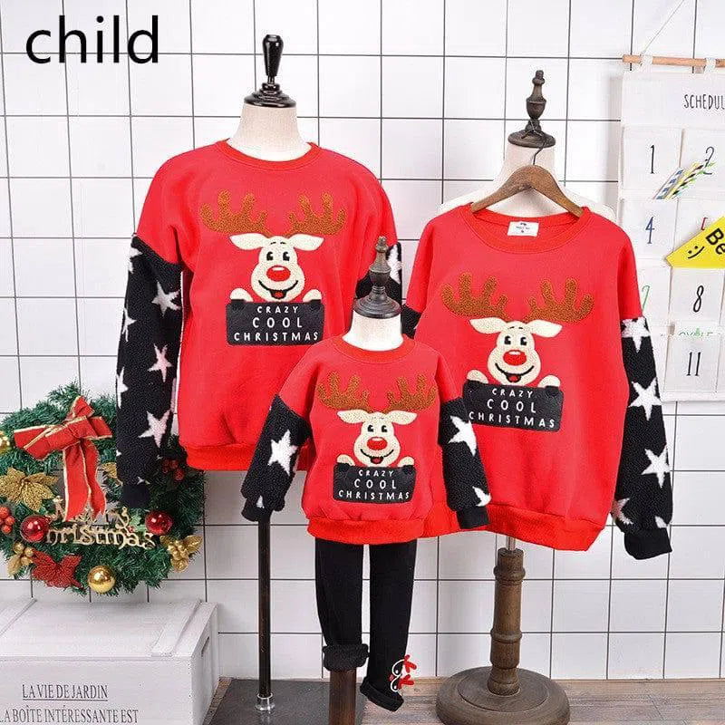 Children's Christmas sweater-Red-1