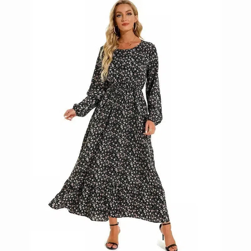 Sping Summer Bohemian Women Maxi Dress Casual Long-9-15