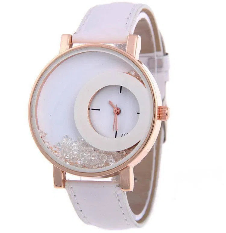 Amazon Explosion Brand, Europe And America Hot Fashion Quartz Watches 489 Full Drilling Quicksand Female Watches Female-10