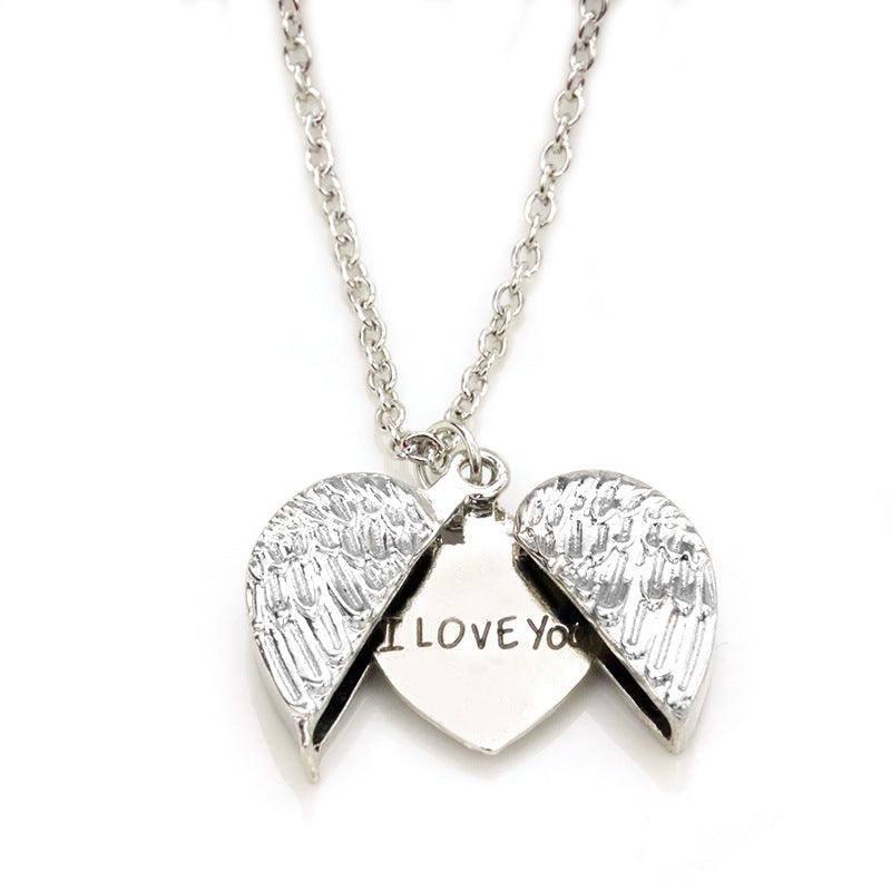 Angel Wing Heart Necklaces - Romantic Gifts for Her-3