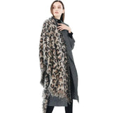 Animal leopard imitation cashmere-Khaki-5