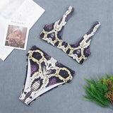 Animal snakeskin bikini-1