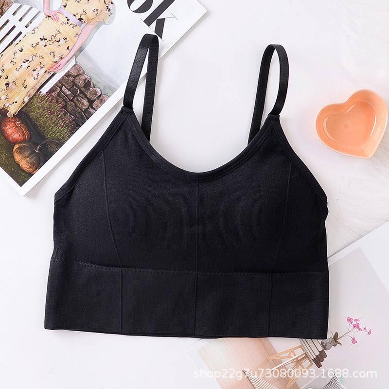 Big size bra without size gathering-Black-3