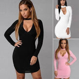 bursting, V collar, cocktail dresses and dress sexy dresses-3