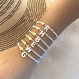 Chic Custom Letter Bead Bracelets - Personalized Jewelry-1