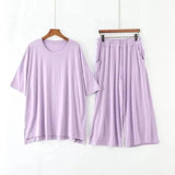 Chic Lavender Loungewear Set - Comfy & Stylish-PURPLE-10