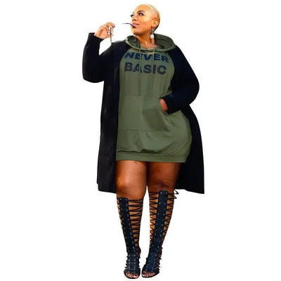 Chic Plus Size Outfits for Stylish Women-army green-11