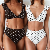 Cute High Waisted Bikinis - Polka Dot Style-1