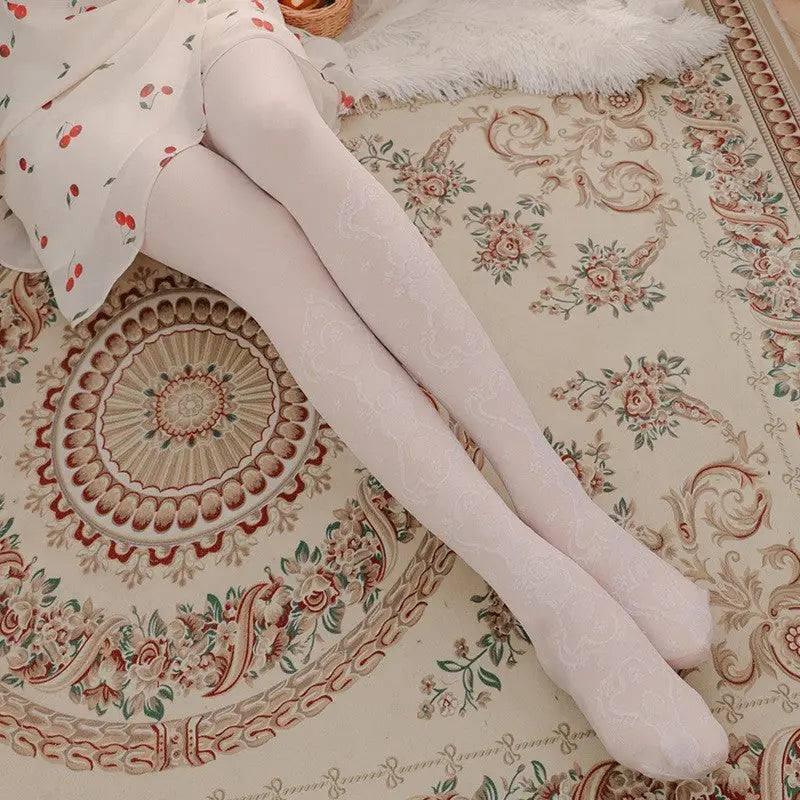 Double-layer Fleece-lined Black Silk Stockings Women-7