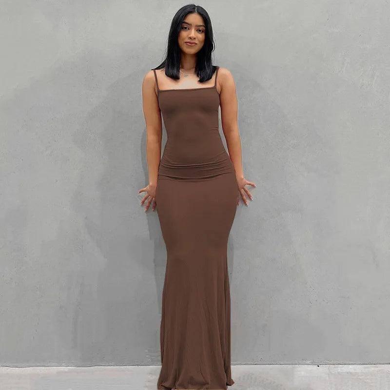 Elegant Black Maxi Dresses for Every Occasion-Brown-4