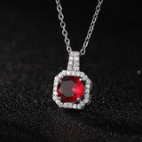 Perfume Bottle Pendant Necklace Women's Full Diamond-13