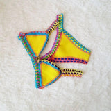 Europe And The United States Hand Crochet Colorful-Yellow-7