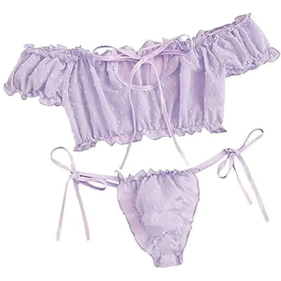 European and American Lingerie Women's Strapless-LightPurple-8