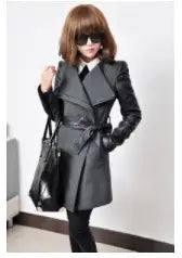 European and American new style woolen coat women-Grey-5