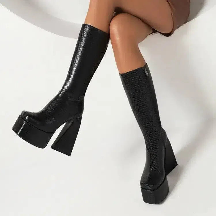 Fashion And Personality High Boots For Women-Black-7