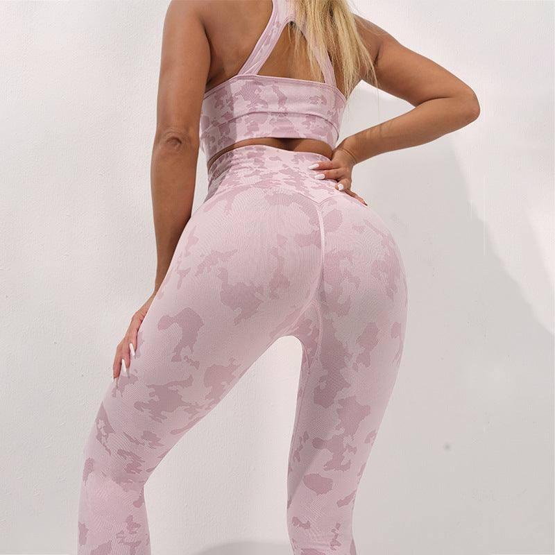 Trendy Camouflage Yoga Pants for Women-3