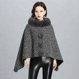 Fashion Faux Fur Jacket Women Shawl Scarf-7