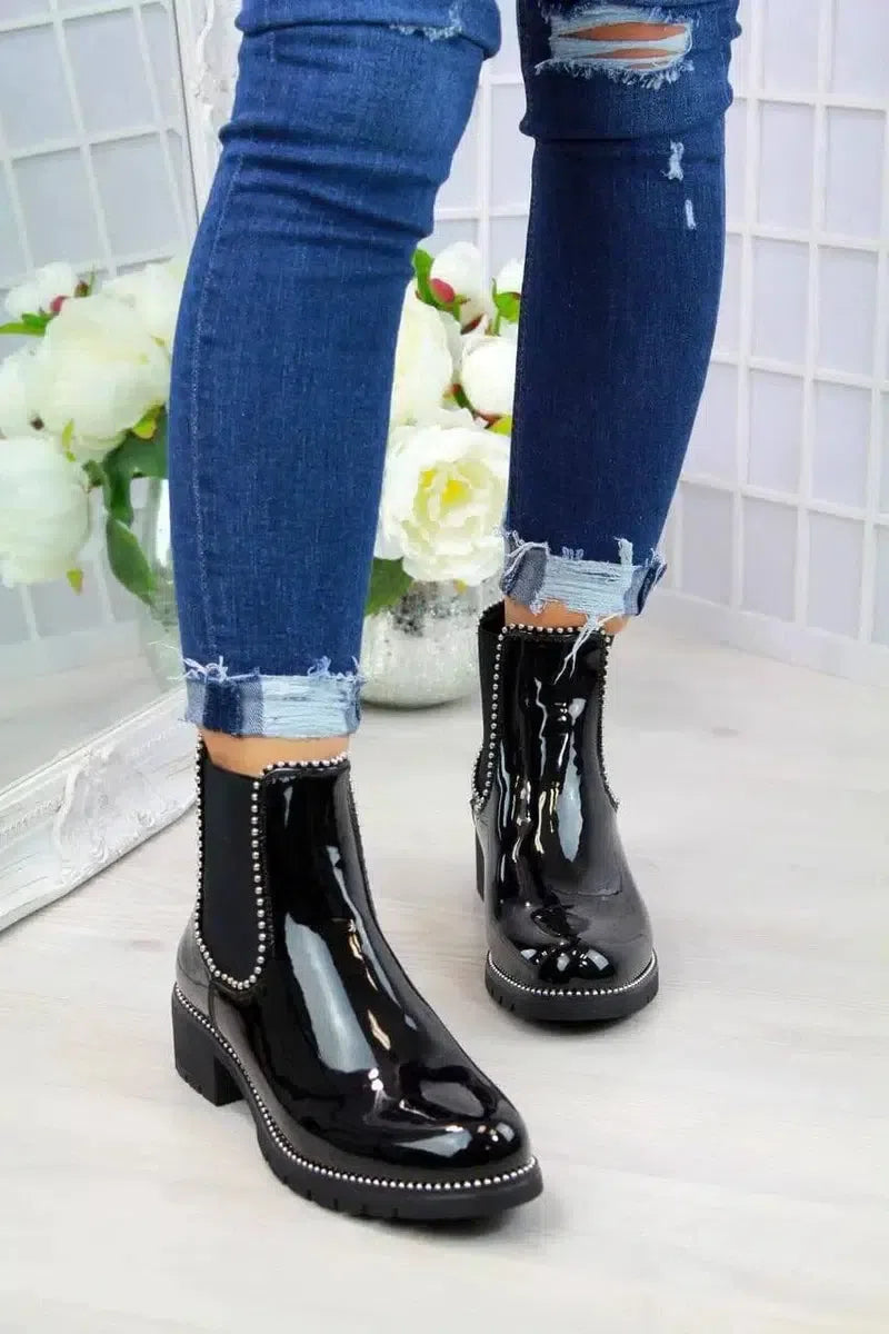 Fashion short boots women-1Black-5