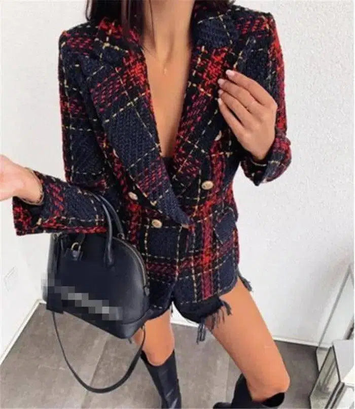 Fashion Simple Women's Woolen Coat-1