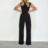 Fashion Women's New Solid Wide Leg Pants-Black-2