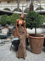 Stylish Animal Print Maxi Dress for Every Occasion-as pic 2-2