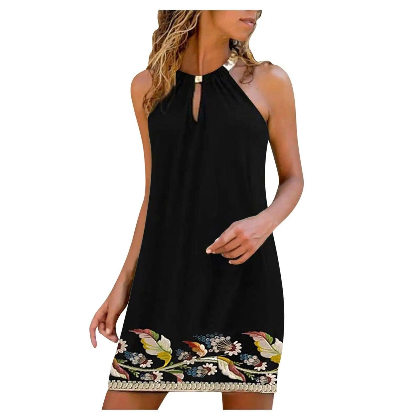 Halter Sleeveless Slim Fit Dress-4