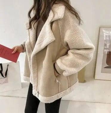 LOVEMI - Lamb fur coat