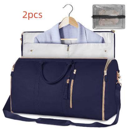 Large Capacity Travel Duffle Bag Women's Handbag Folding Suit Bag Waterproof Clothes Totes-21