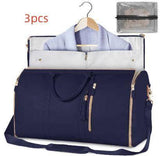 Large Capacity Travel Duffle Bag Women's Handbag Folding Suit Bag Waterproof Clothes Totes-40