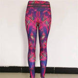 Leaf print fitness yoga pants-7