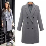 LOVEMI - Lovemi - Long woolen coat wool coat in windbreaker