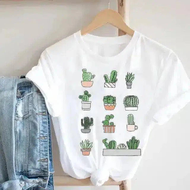 LOVEMI - Lovemi - Cactus Cartoon Sweet Lady Street Fashion Clothing