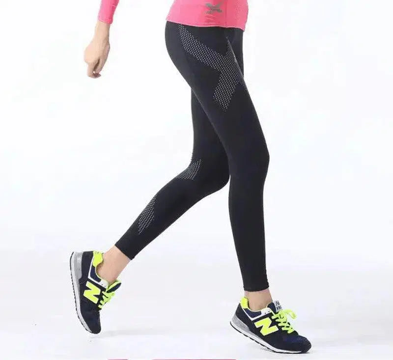 Compression pants women's sports tight running trousers-XS-1