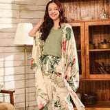 LOVEMI - Lovemi - Cotton Silk Three-piece Pajamas Comfortable