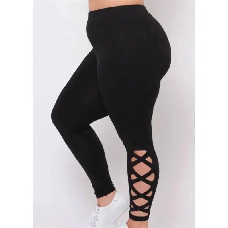 Cross with large size pants-black-1