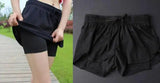 Double Layered Yoga Shorts-Black-9