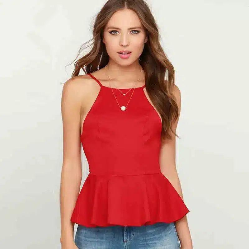 Dovetail camisole-Red-1