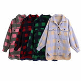 LOVEMI - Lovemi - European And American Style Loose Woolen Shirt