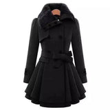 LOVEMI - Lovemi - European Beauty Slim Mid-length Coat