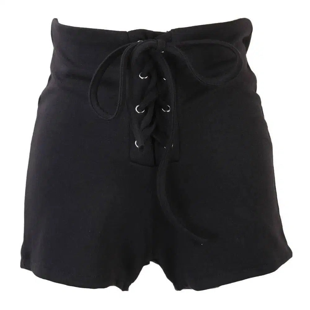 LOVEMI - Lovemi - Eyelet straps slim shorts