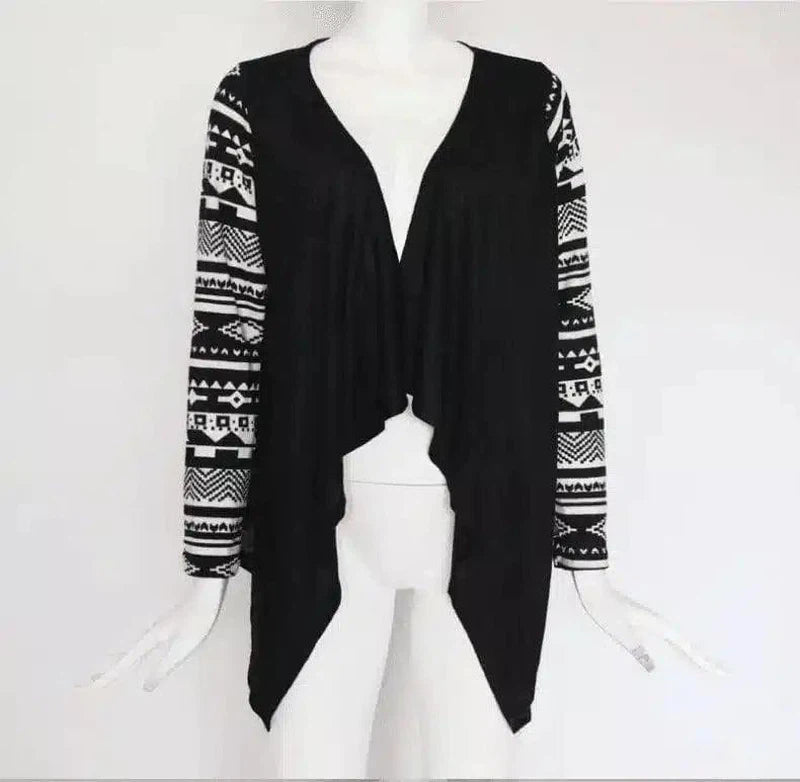 LOVEMI - Lovemi - irregular knitted cardigan long sleeve jacket.