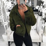 Ladies fur coat-Army green-9